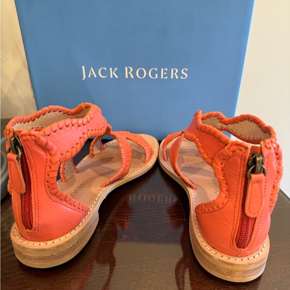 Jack Rogers Gladiator Sandal Coral size 7 NEW Worn once. Includes Original box - Picture 5 of 9